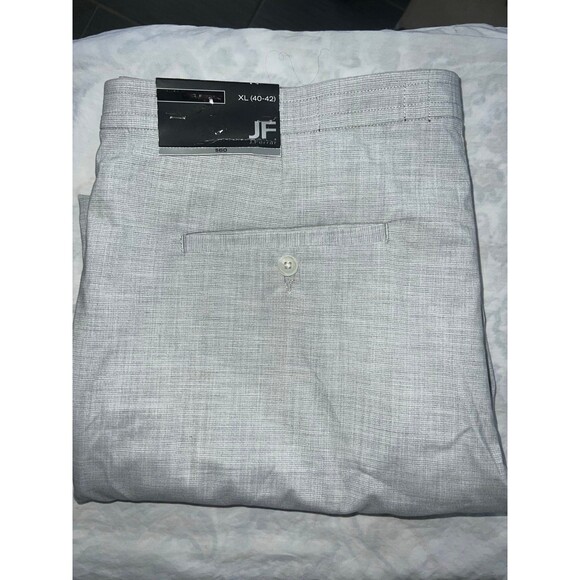 NWT J. FERRAR Men’s Big & Tall Light Woven Pattern Pants Light Gray (XL) #334 - Picture 12 of 12